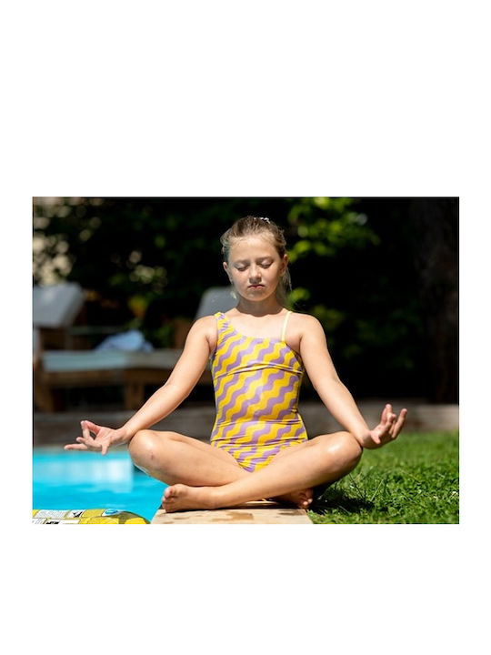 Waves Kids Swimwear One-Piece Yellow
