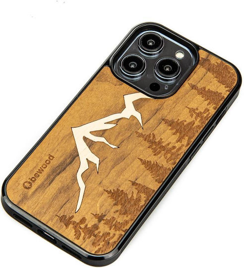 Bewood Umschlag Rückseite Silikon Braun (iPhone 14 Pro)