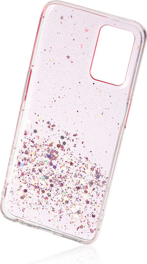 Naxius Glitter Back Cover Σιλικόνης Ροζ (Realme 8 5G)