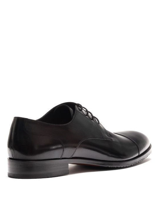 Perlamoda Men's Leather Dress Shoes Black