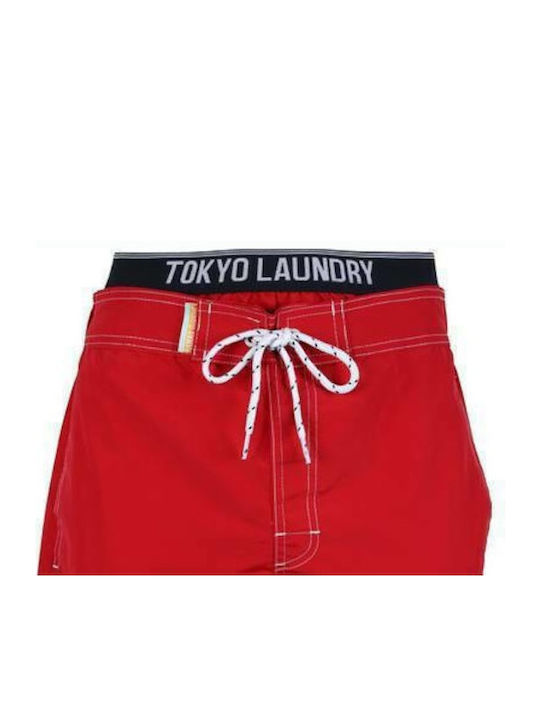 Tokyo Laundry Bărbați Înot Șorturi Roșu Monocrom