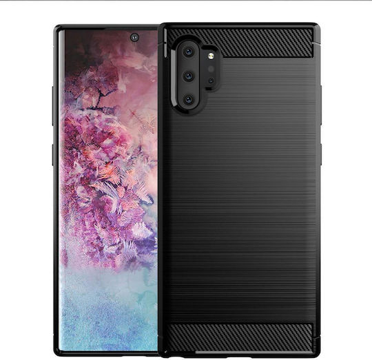 Techsuit Carbon Back Cover Σιλικόνης Μαύρο (Galaxy Note 10+)