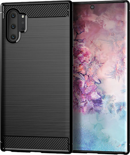 Techsuit Carbon Back Cover Σιλικόνης Μαύρο (Galaxy Note 10+)