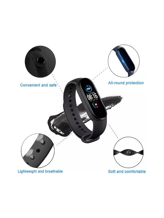 Techsuit Watchband W013 Armband Silikon mit Pin Dark Blue (/ Amazfit Band 5) KF238571