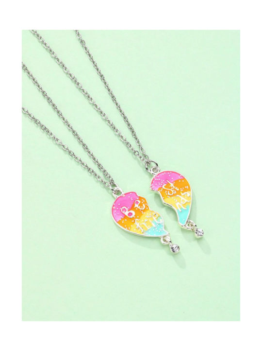 Tatu Moyo Silver Chain Kids Necklaces Heart SJ2210178011872092