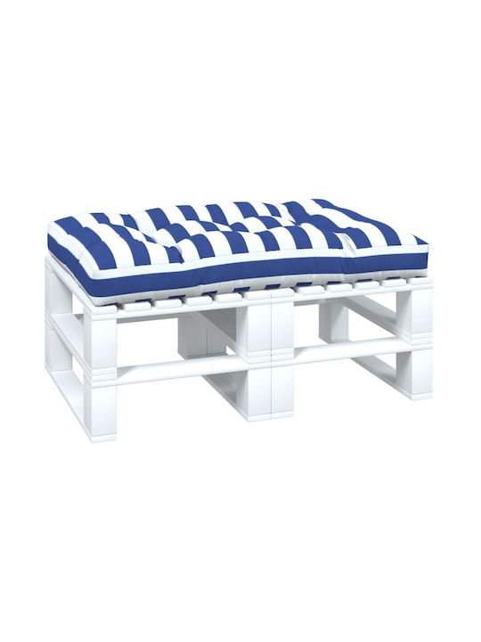 vidaXL Waterproof Pallet Bench Cushion Blue 80x120cm.