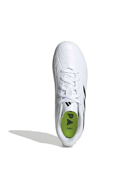Adidas Παιδικά Ποδοσφαιρικά Παπούτσια με Τάπες Λευκά
