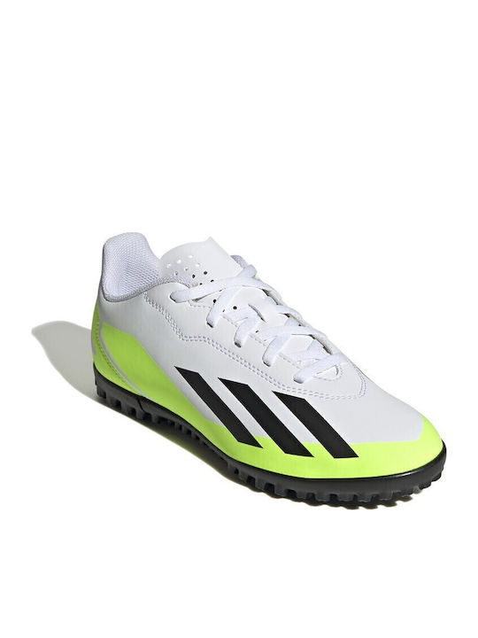 X Crazyfast.4 Kids Turf Soccer Shoes White