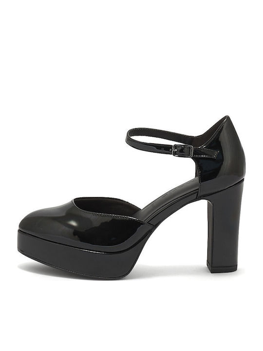 Tamaris Heels with Strap Black