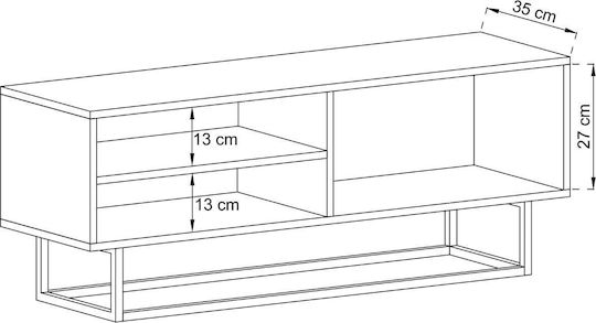 Έπιπλο TV Επιδαπέδιο Μπεζ 120x37x47εκ. Έπιπλο TV Επιδαπέδιο Μπεζ 120x37x47εκ.