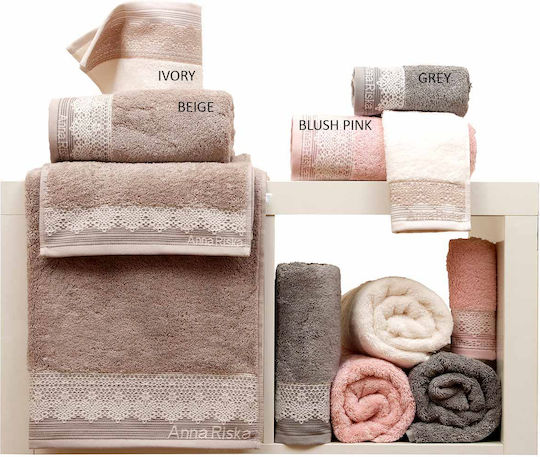 Anna Riska Πετσέτα Σώματος Karla 70x140εκ. 4 Grey Βάρους 600gr/m²