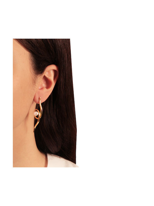 Abadianakis Earrings Pendants Gold Plated