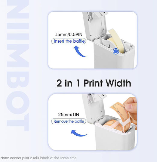 Niimbot D101 Electronic Handheld Label Maker in White Color