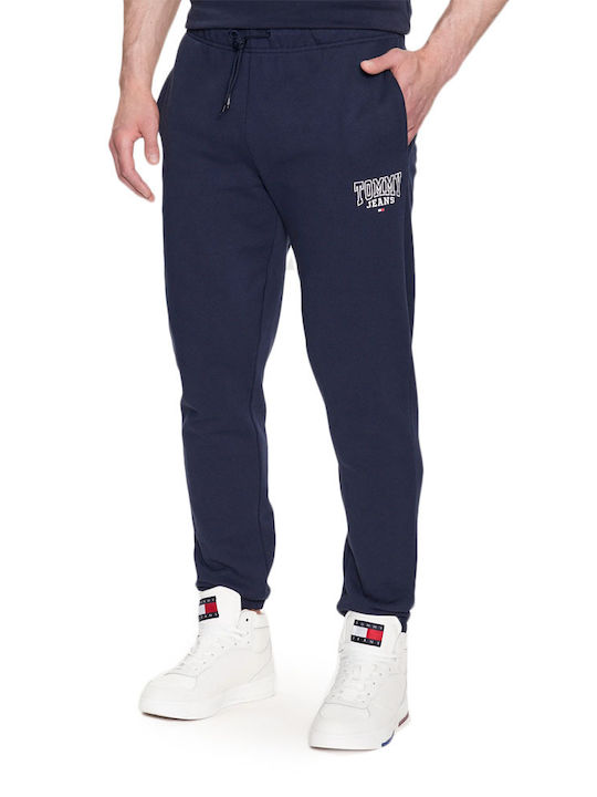 Tommy Hilfiger Men's Sweatpants with Rubber Blue