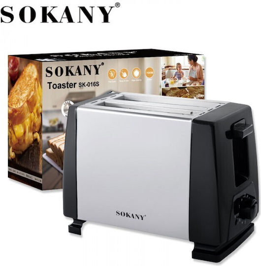 Sokany SK-016S Toaster 2 Schlitze 700W Gray