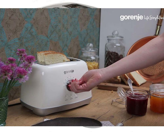Gorenje T900RL 728259 Toaster 2 Slots 1000W Beige