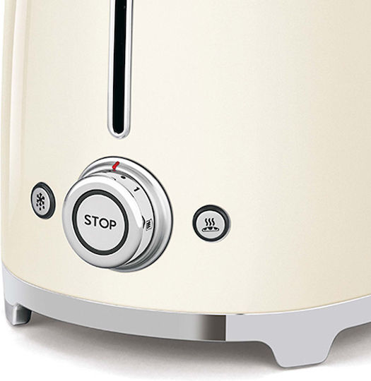 Smeg Toaster 2 Schlitze 1500W Beige