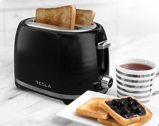 Tesla Toaster 2 Slots 800W Black