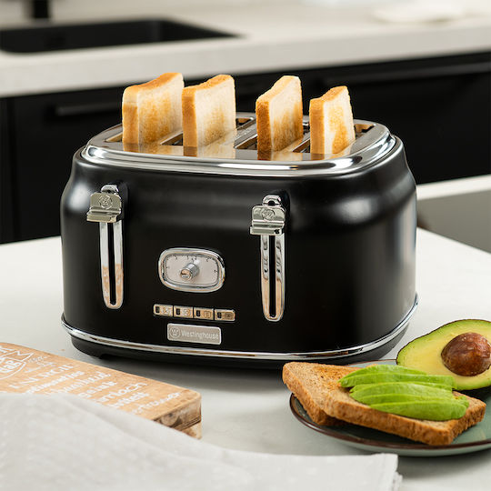 Westinghouse Toaster 4 Slots 1750W Black