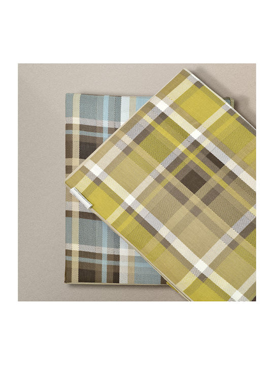 Lino Home Duvet Cover Set Cotton Queen with 2 Pillowcases 220x240 Revon Aqua