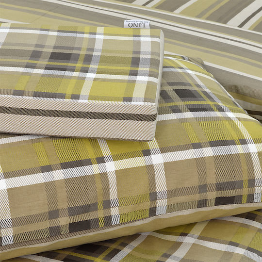 Lino Home Комплект Плик за Завивка Памучен Кинг Сайз с 2 Калъфки 220x240 Revon Мед