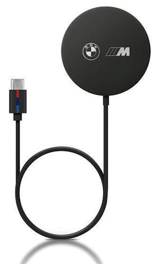 BMW Φορτιστής Magsafe 15W Μαύρος (Black M Edition)