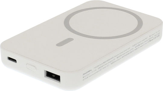 Pavareal PA-PB17 MagSafe Power Bank 5000mAh с USB-A порт Бял