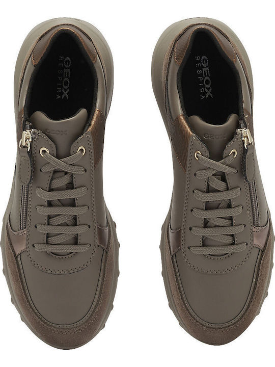 D Alleniee Damen Sneakers Braun