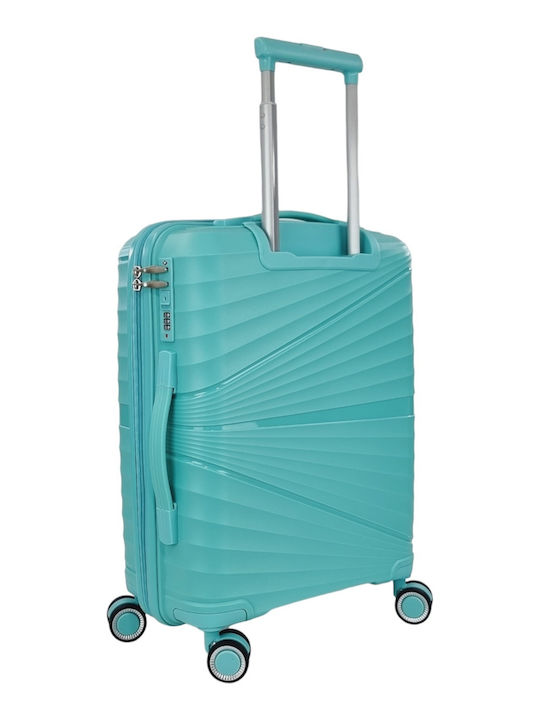 Ormi ESH8004 Βαλίτσα Ταξιδίου Καμπίνας Σκληρή Aqua με 4 Ρόδες Ύψους 55εκ.