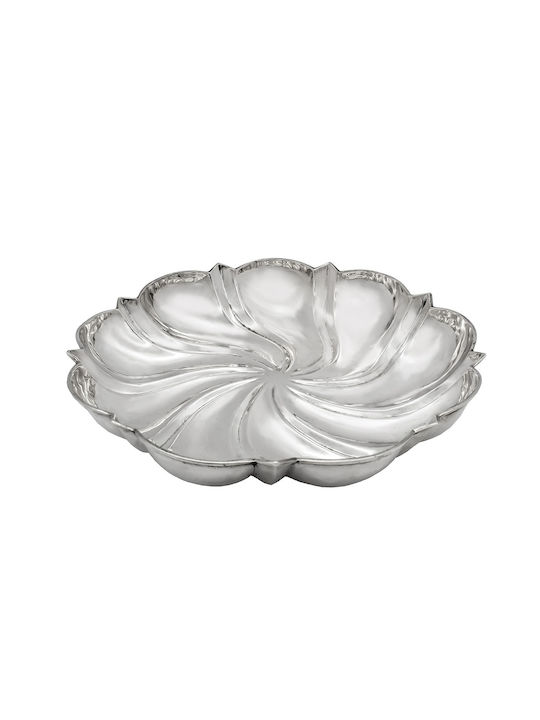 Savvas Design Διακοσμητική Πιατέλα από Ασήμι Ασημί 28x28x4.5εκ. Savvas Design Διακοσμητική Πιατέλα από Ασήμι Ασημί 28x28x4.5εκ.