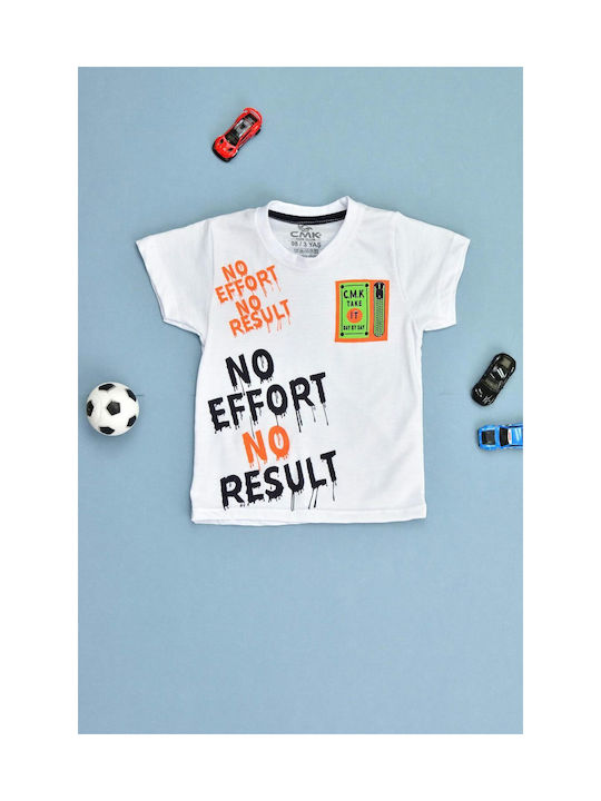 Result Kinder-T-Shirt Weiß