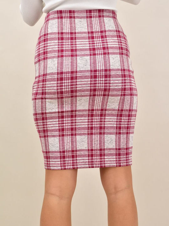 Pencil Midi Skirt Burgundy