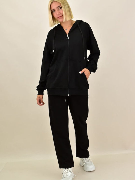 Potre Damen-Sweatpants-Set Schwarz