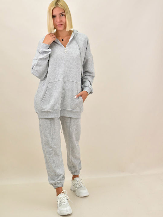 Potre Damen-Sweatpants-Set Gray