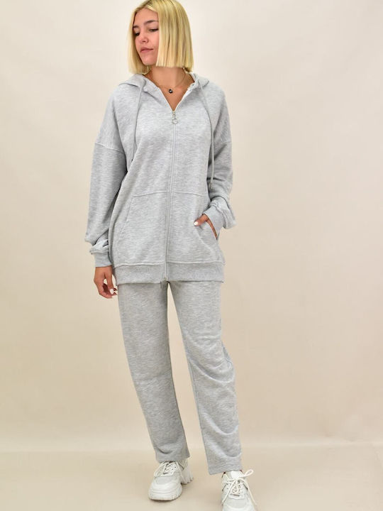 Potre Damen-Sweatpants-Set Gray