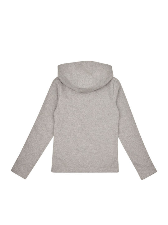 Kids Sweatshirt Cardigan with Hood and Pockets Grey 3S
