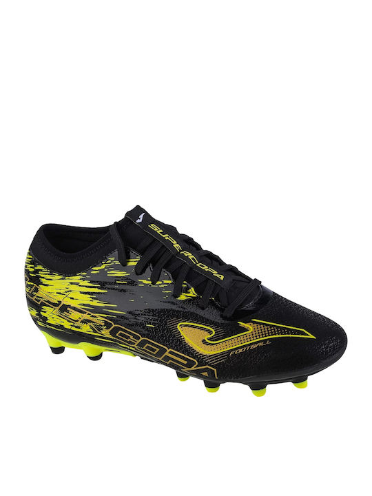 Joma Super Copa Football Shoes with Cleats FG Black