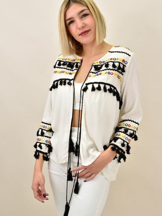 Damen Jacke in Weiß Farbe