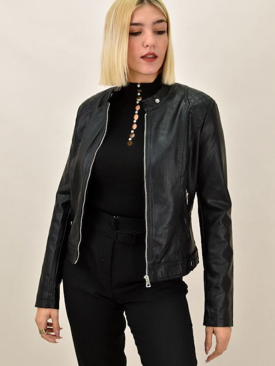 Damen Bikerjacke Schwarz