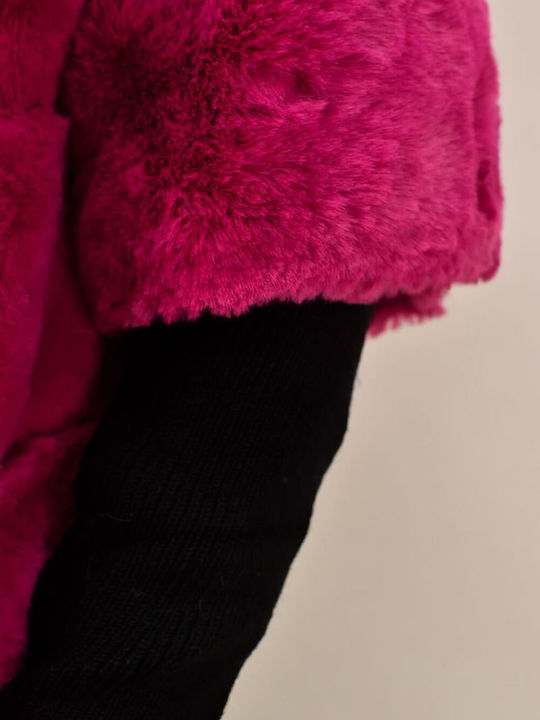 Scurtă Blană de damă Fuchsia