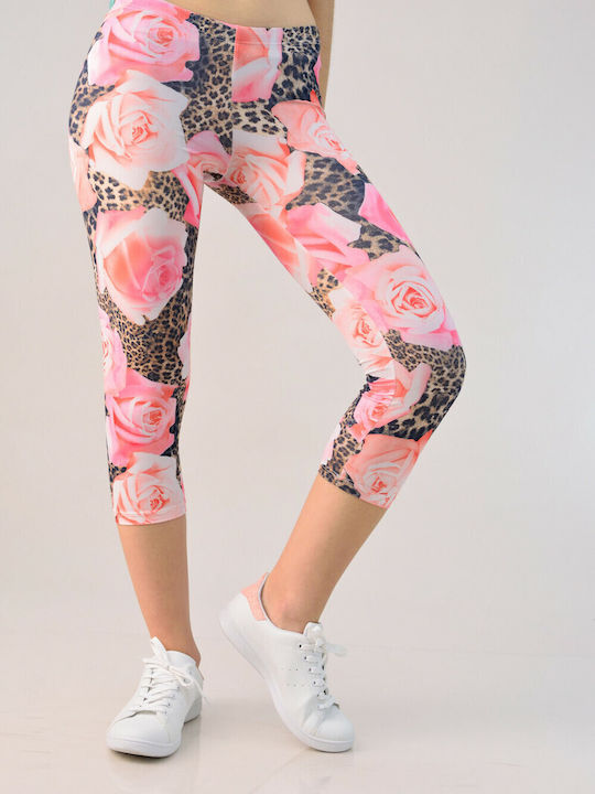 Potre Frauen Capri Leggings Rosa