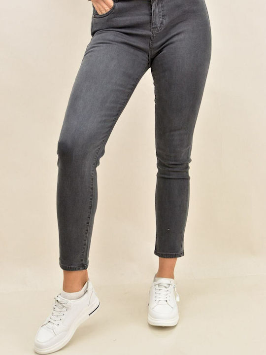 Potre Women's Jean Trousers in Slim Fit Gray