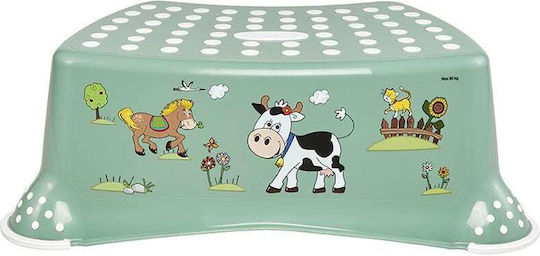 Keeeper Μονό Βοηθητικό Σκαλοπατάκι Μπάνιου Funny Farm Πράσινο