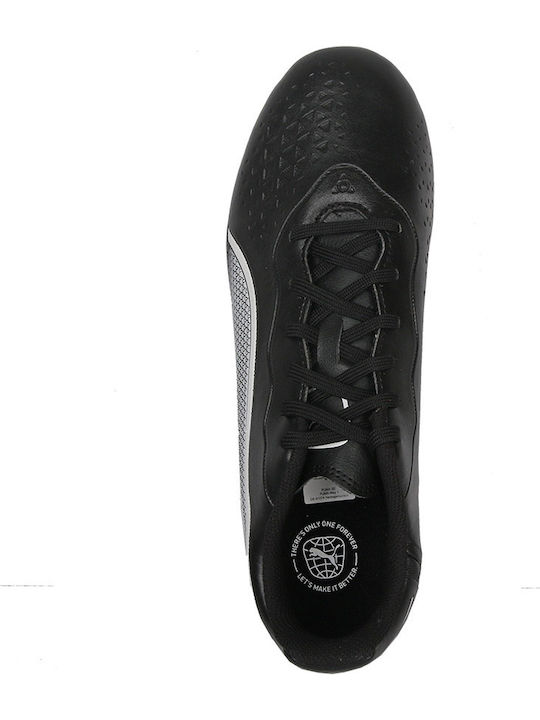 PUMA King Match Fußballschuhe mit Stollen Schwarz