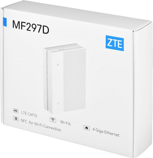 ZTE MF297D Drahtlos 4G Wi-Fi 6 mit 4 Anschlüssen Ethernet