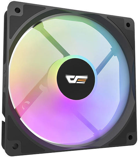 Darkflash CL12 Case Fan 120mm 1200rpm 52.46cfm with RGB Lighting and 4-Pin Molex Connection