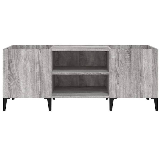 vidaXL Mobilier Hi-Fi Gri 38x121x48cm