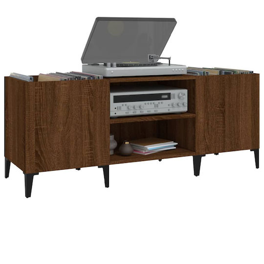 vidaXL Мебел за Hi-Fi Кафяв 38x121x48см