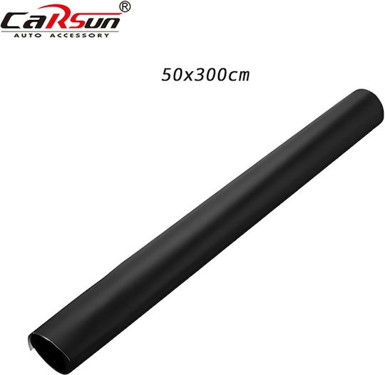 Carsun Auto-Sonnenschutzfolie Schwarz gefärbt 300x50cm