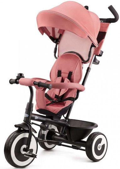 Kinderkraft Aston New Convertible with Parental Handle for 9 Months Rose Pink